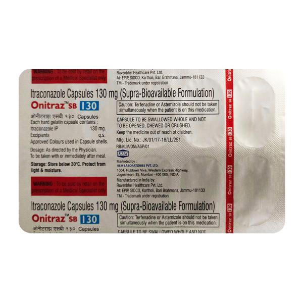 Onitraz Sb 130 Capsules