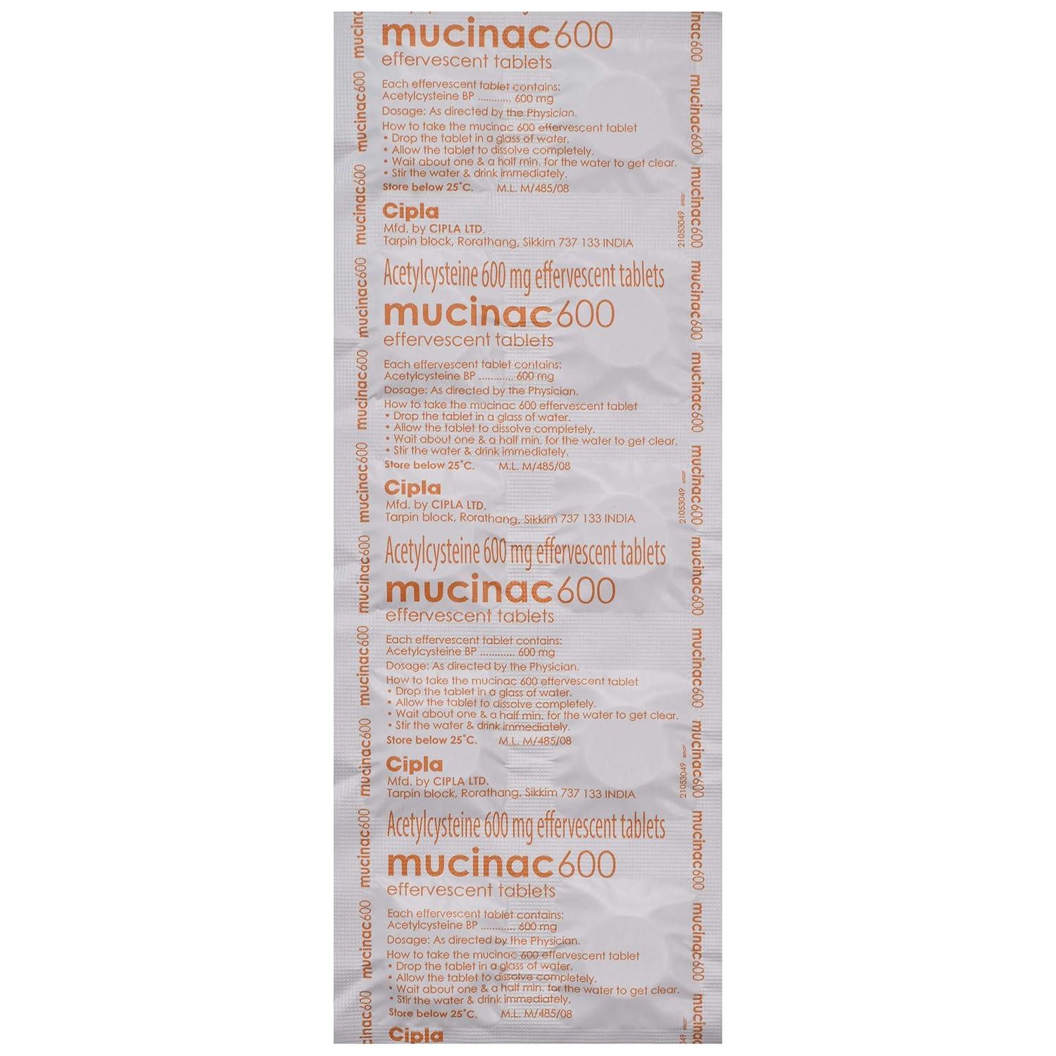 Mucinac Tablets 10's