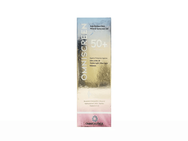 Omniscreen Anti Oxidant Rich Mineral Sunscreen Gel SPF 50+