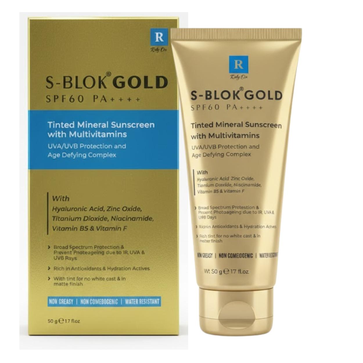 S-Blok Gold Spf 60 Pa++++